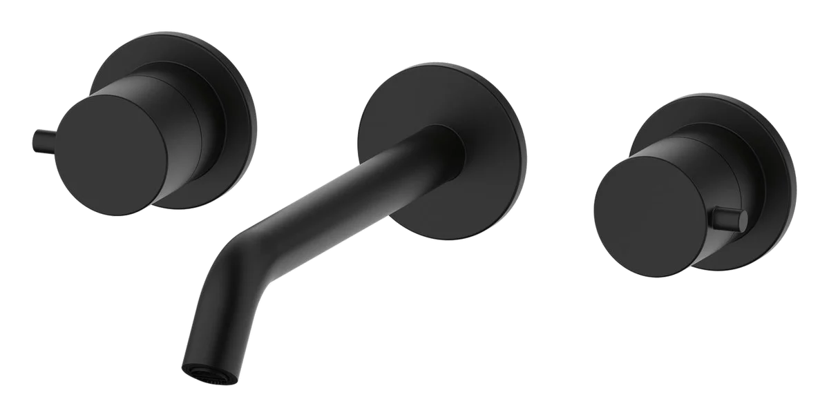 3 Hole Wall Mounted Basin Tap