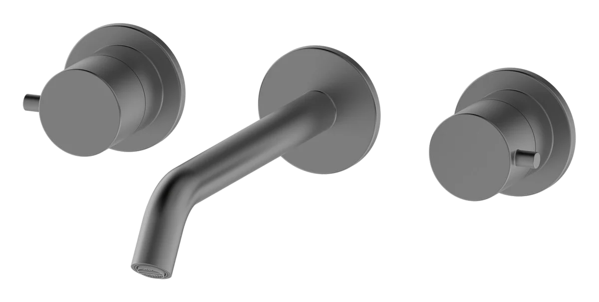 3 Hole Wall Mounted Basin Tap