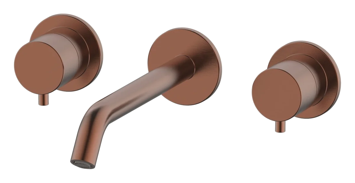 3 Hole Wall Mounted Basin Tap