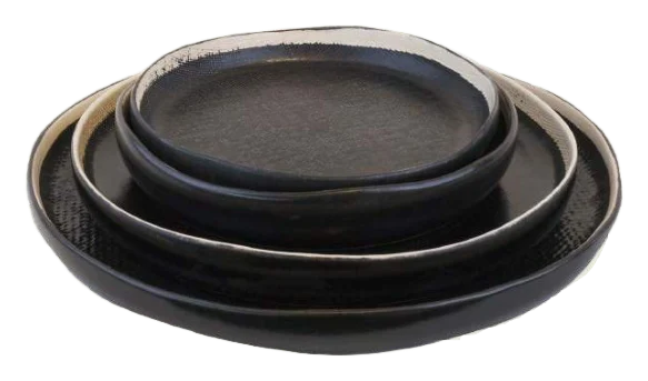 Bob plate high curved black
