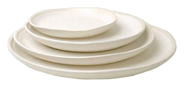 Bob plate soft curved white