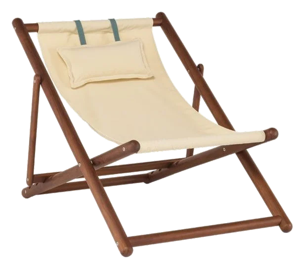 Lignes Adjustable deckchair- Doff Rough Oil and Wax wood finishing